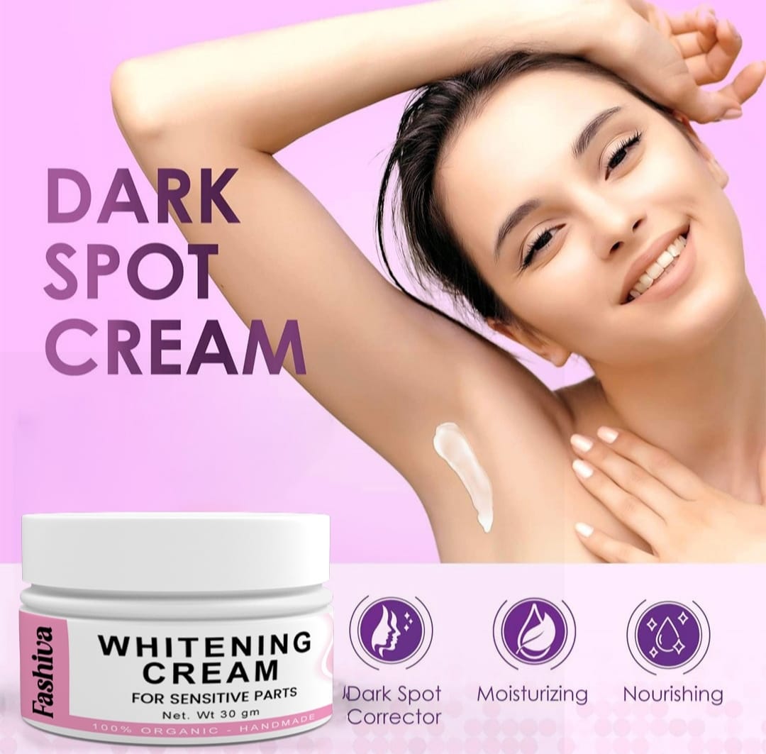 Whitening Cream for Women – Skin Brightening Face &amp; Body Moisturizer with Natural Extracts, Even Tone Formula, Dark Spot Remover,